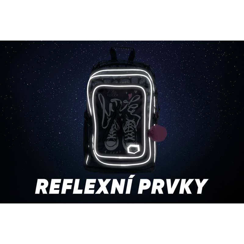 BAAGL SET 3 Tenisky: batoh, penál a sáček BAAGL SET 3 Tenisky: batoh, penál a sáček