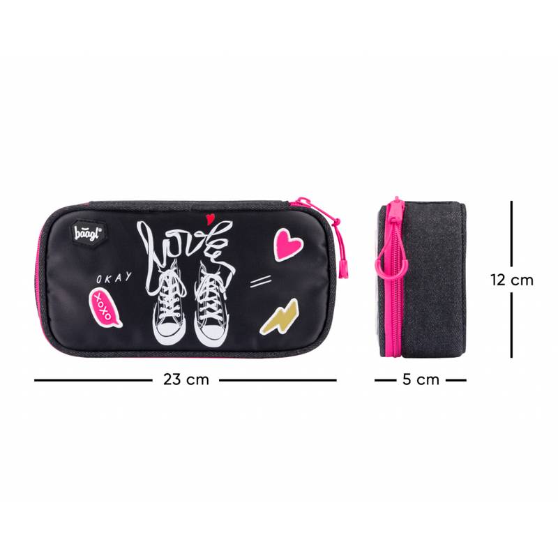 BAAGL SET 3 Tenisky: batoh, penál a sáček BAAGL SET 3 Tenisky: batoh, penál a sáček