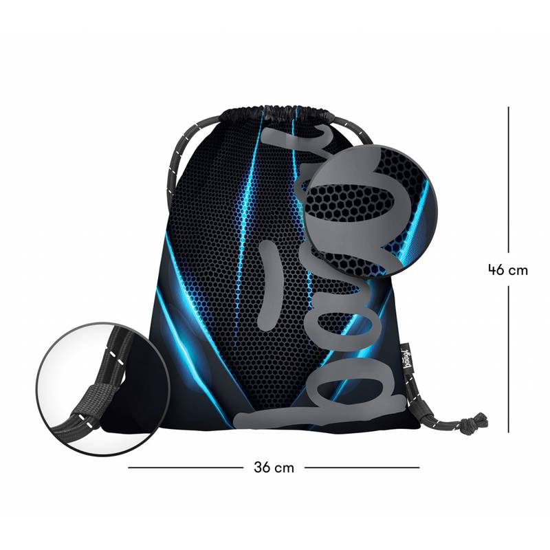 BAAGL SET 3 Skate Bluelight: batoh, penál, sáček BAAGL SET 3 Skate Bluelight: batoh, penál, sáček