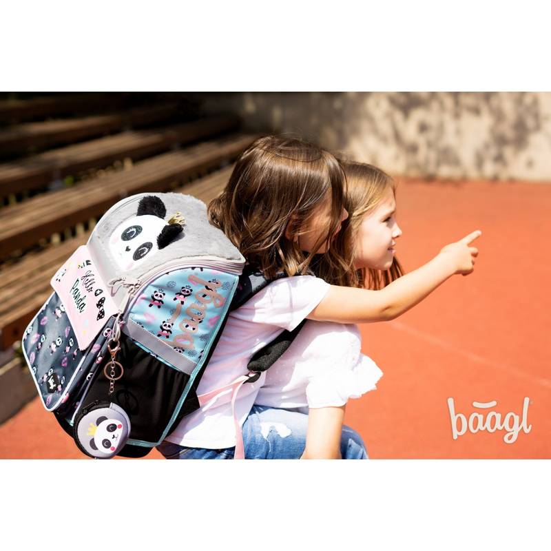 BAAGL SET 5 Zippy Panda: aktovka, penál, sáček, desky, box BAAGL SET 5 Zippy Panda: aktovka, penál, sáček, desky, box