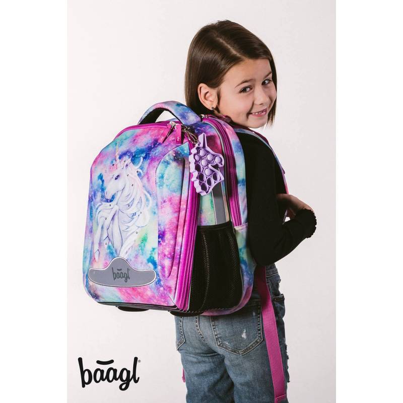 BAAGL SET 5 Shelly Jednorožec: aktovka, penál, sáček, desky, box BAAGL SET 5 Shelly Jednorožec: aktovka, penál, sáček, desky, box