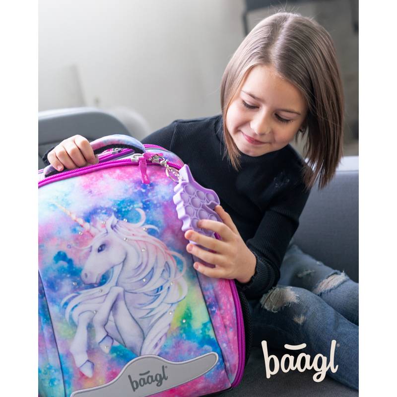 BAAGL SET 5 Shelly Jednorožec: aktovka, penál, sáček, desky, box BAAGL SET 5 Shelly Jednorožec: aktovka, penál, sáček, desky, box