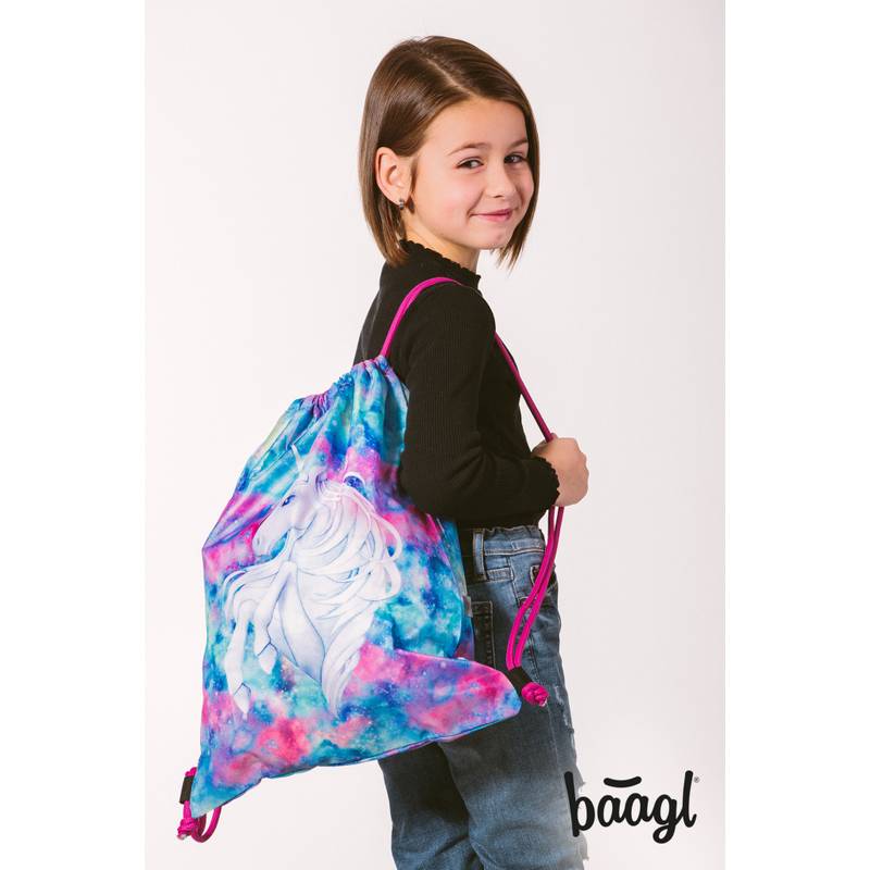 BAAGL SET 5 Shelly Jednorožec: aktovka, penál, sáček, desky, box BAAGL SET 5 Shelly Jednorožec: aktovka, penál, sáček, desky, box