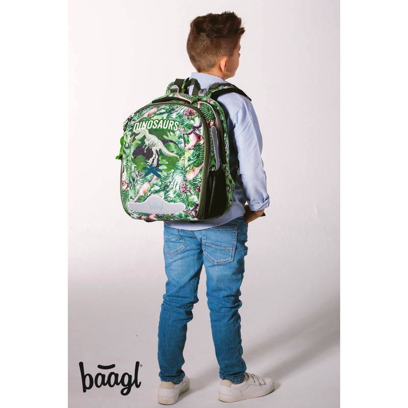 BAAGL SET 3 Shelly Dinosaurus: aktovka, penál a sáček BAAGL SET 3 Shelly Dinosaurus: aktovka, penál a sáček