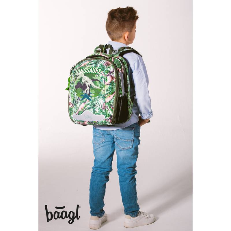 BAAGL SET 3 Shelly Dinosaurus: aktovka, penál a sáček BAAGL SET 3 Shelly Dinosaurus: aktovka, penál a sáček