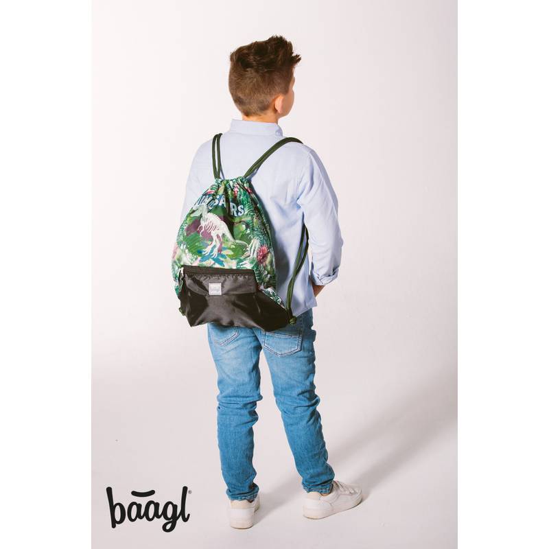 BAAGL SET 3 Shelly Dinosaurus: aktovka, penál a sáček BAAGL SET 3 Shelly Dinosaurus: aktovka, penál a sáček