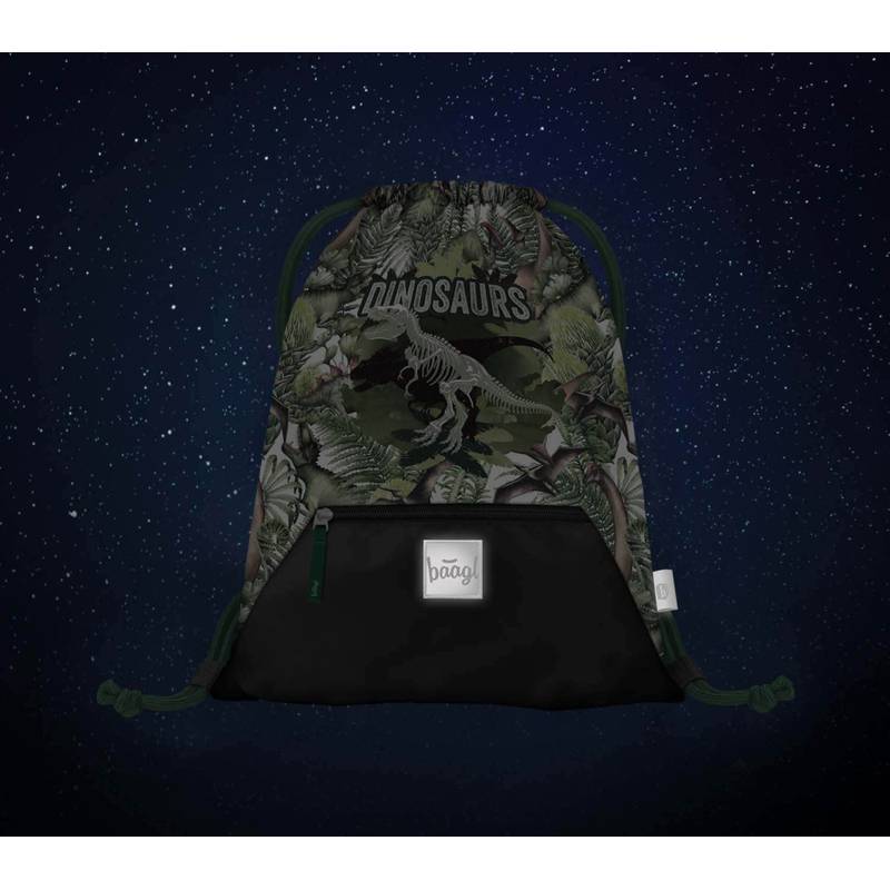 BAAGL SET 5 Shelly Dinosaurus: aktovka, penál, sáček, desky, box BAAGL SET 5 Shelly Dinosaurus: aktovka, penál, sáček, desky, box