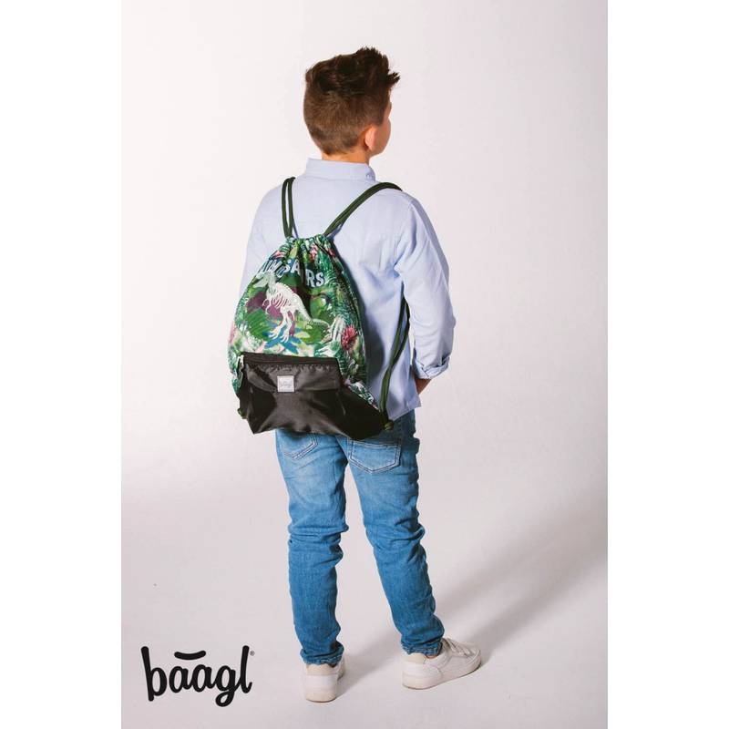 BAAGL SET 5 Shelly Dinosaurus: aktovka, penál, sáček, desky, box BAAGL SET 5 Shelly Dinosaurus: aktovka, penál, sáček, desky, box