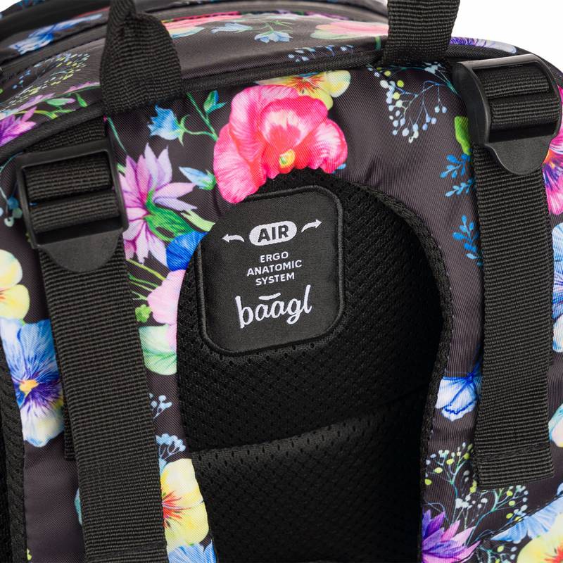 BAAGL SET 3 Skate Flowers: batoh, penál a sáček BAAGL SET 3 Skate Flowers: batoh, penál a sáček