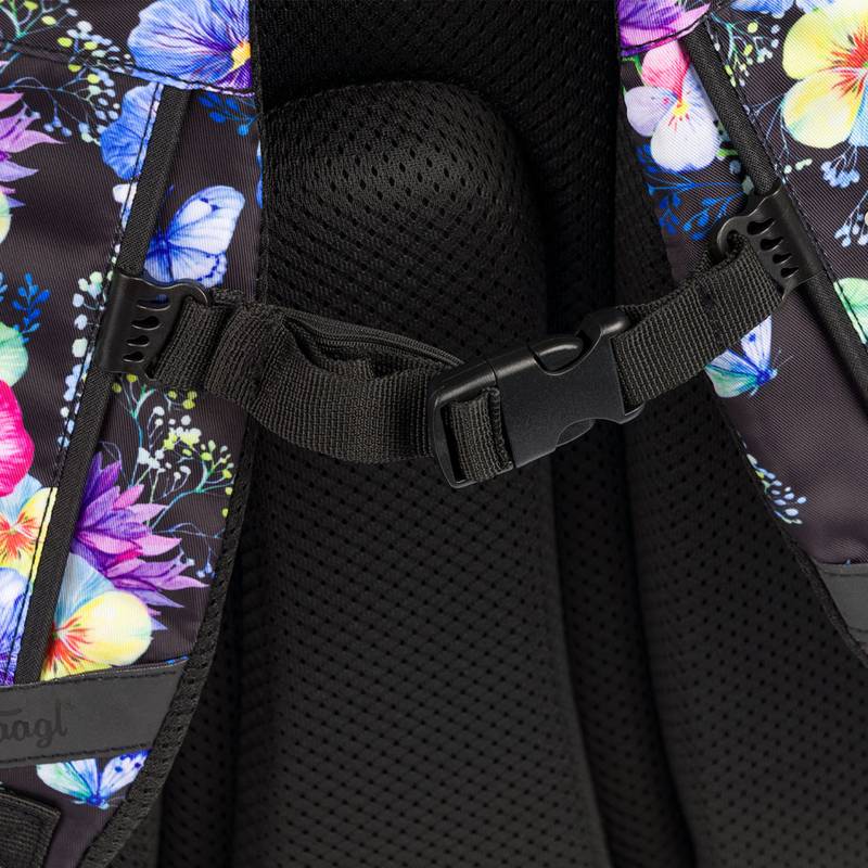 BAAGL SET 3 Skate Flowers: batoh, penál a sáček BAAGL SET 3 Skate Flowers: batoh, penál a sáček