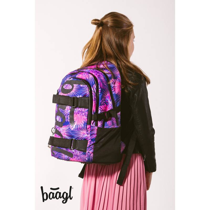 BAAGL SET 3 Skate Violet: batoh, penál a sáček BAAGL SET 3 Skate Violet: batoh, penál a sáček