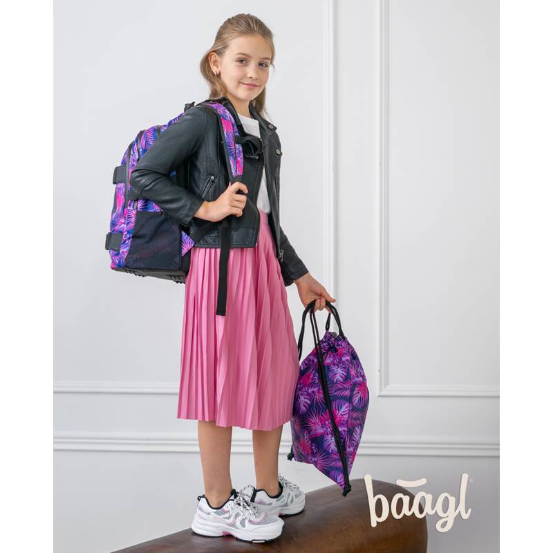 BAAGL SET 3 Skate Violet: batoh, penál a sáček BAAGL SET 3 Skate Violet: batoh, penál a sáček
