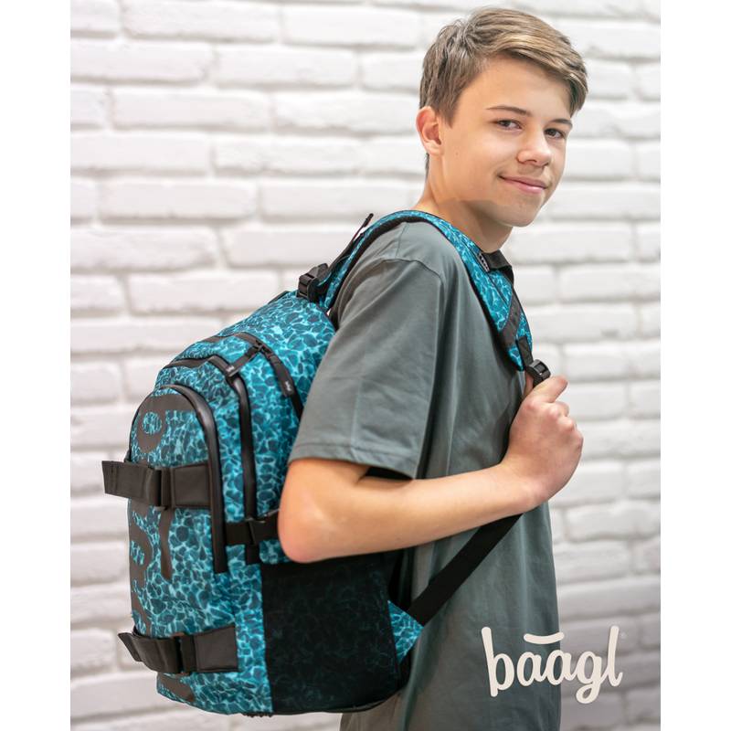 BAAGL SET 3 Skate Aquamarine: batoh, penál a sáček BAAGL SET 3 Skate Aquamarine: batoh, penál a sáček