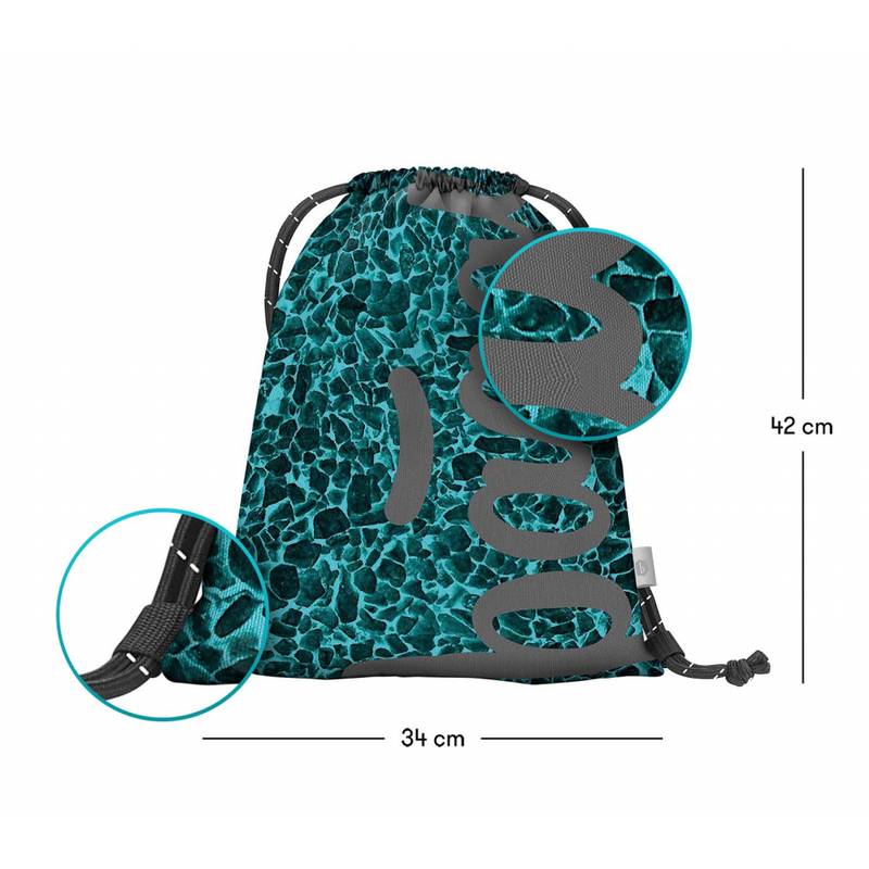 BAAGL SET 3 Skate Aquamarine: batoh, penál a sáček BAAGL SET 3 Skate Aquamarine: batoh, penál a sáček