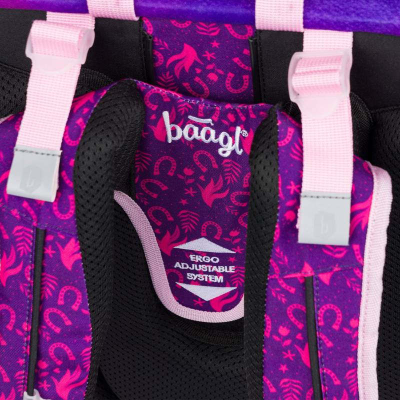 BAAGL SET 3 Ergo Kůň: aktovka, penál, sáček BAAGL SET 3 Ergo Kůň: aktovka, penál, sáček