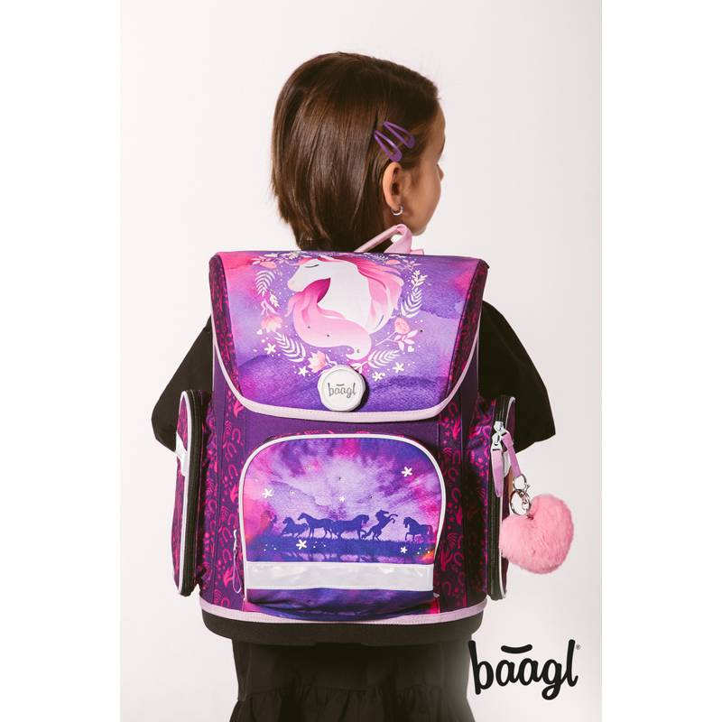 BAAGL SET 3 Ergo Kůň: aktovka, penál, sáček BAAGL SET 3 Ergo Kůň: aktovka, penál, sáček