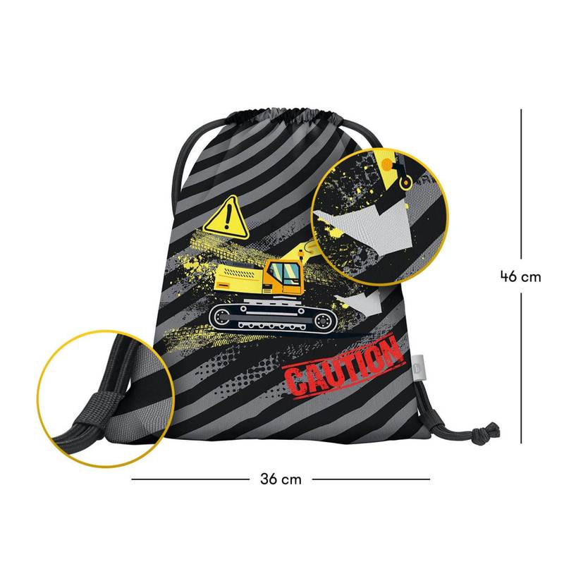 BAAGL SET 3 Ergo Bagr: aktovka, penál, sáček BAAGL SET 3 Ergo Bagr: aktovka, penál, sáček