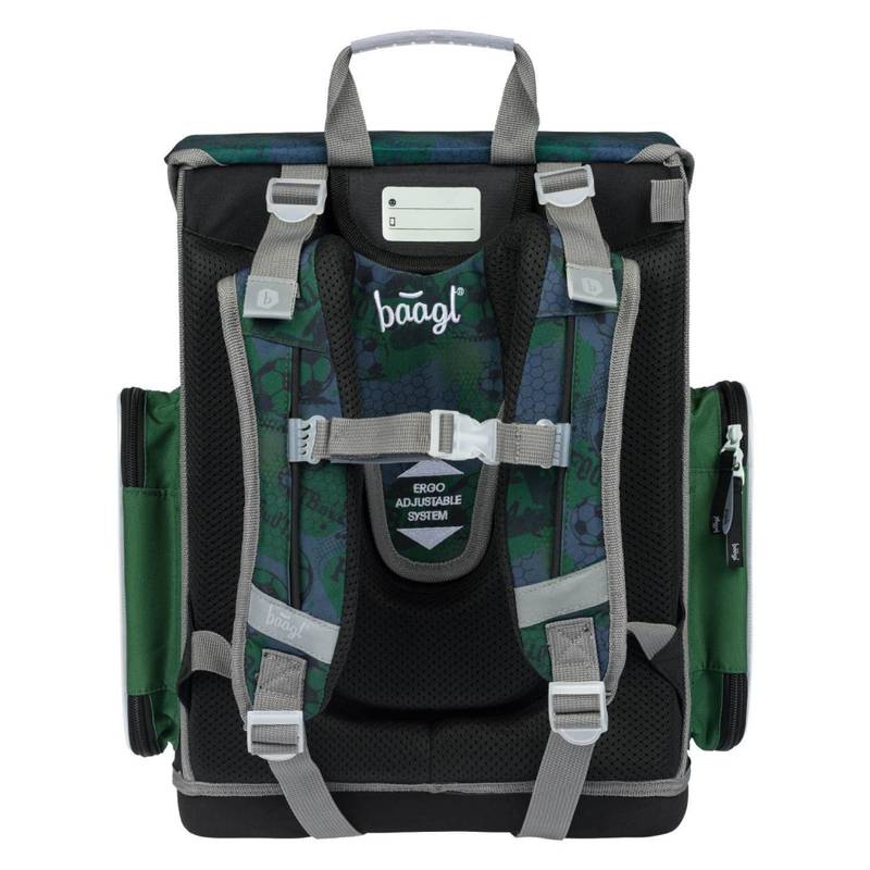 BAAGL SET 3 Ergo Fotbal: aktovka, penál, sáček BAAGL SET 3 Ergo Fotbal: aktovka, penál, sáček