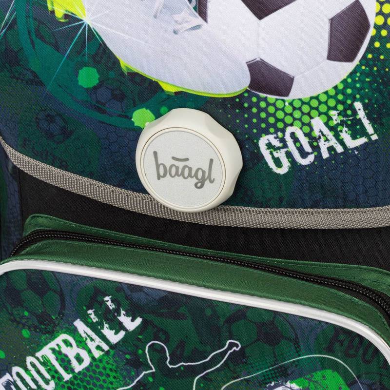 BAAGL SET 3 Ergo Fotbal: aktovka, penál, sáček BAAGL SET 3 Ergo Fotbal: aktovka, penál, sáček