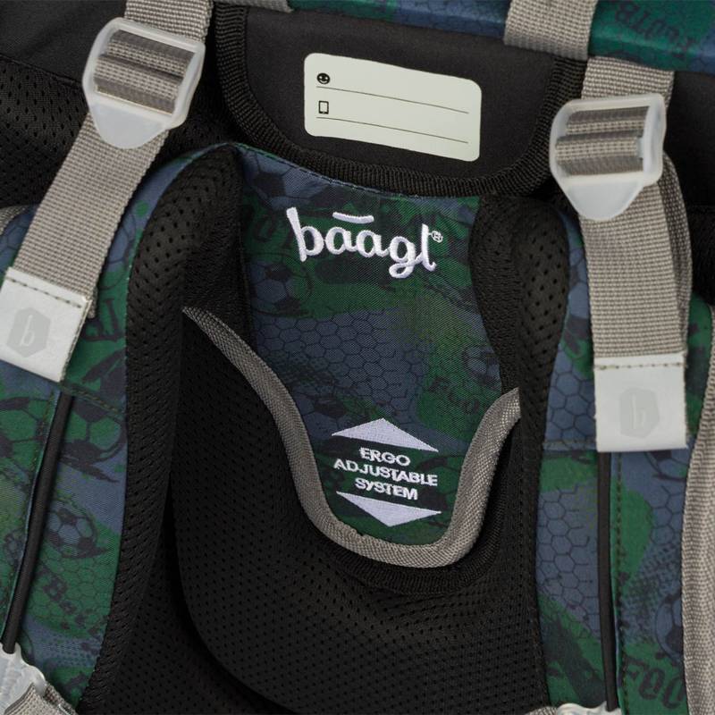 BAAGL SET 3 Ergo Fotbal: aktovka, penál, sáček BAAGL SET 3 Ergo Fotbal: aktovka, penál, sáček