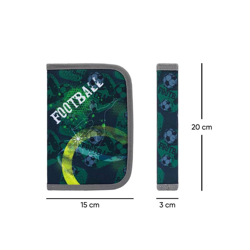 BAAGL SET 3 Ergo Fotbal: aktovka, penál, sáček BAAGL SET 3 Ergo Fotbal: aktovka, penál, sáček