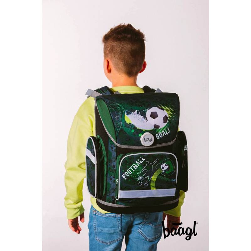BAAGL SET 3 Ergo Fotbal: aktovka, penál, sáček BAAGL SET 3 Ergo Fotbal: aktovka, penál, sáček