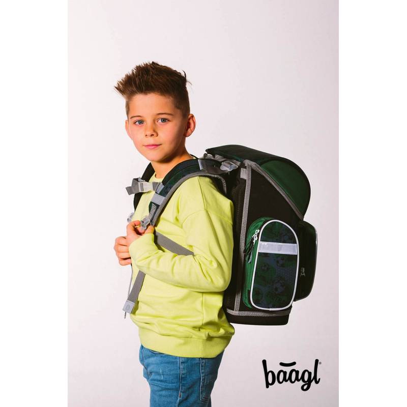 BAAGL SET 3 Ergo Fotbal: aktovka, penál, sáček BAAGL SET 3 Ergo Fotbal: aktovka, penál, sáček