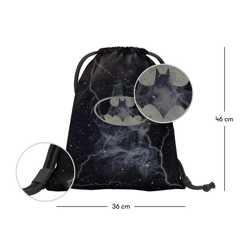 BAAGL SET 5 Ergo Batman: aktovka, penál, sáček, desky, peněženka BAAGL SET 5 Ergo Batman: aktovka, penál, sáček, desky, peněženka