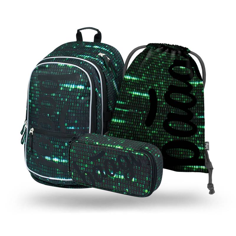 BAAGL SADA 3 Core Numbers: batoh, peračník, vrecko BAAGL SADA 3 Core Numbers: batoh, peračník, vrecko