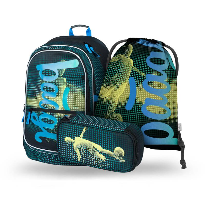 BAAGL SADA 3 Core Football Player: batoh, peračník, vrecko BAAGL SADA 3 Core Football Player: batoh, peračník, vrecko