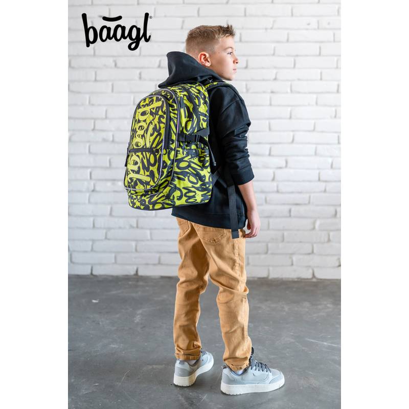 BAAGL SADA 3 Core Lime: batoh, peračník, vrecko BAAGL SADA 3 Core Lime: batoh, peračník, vrecko