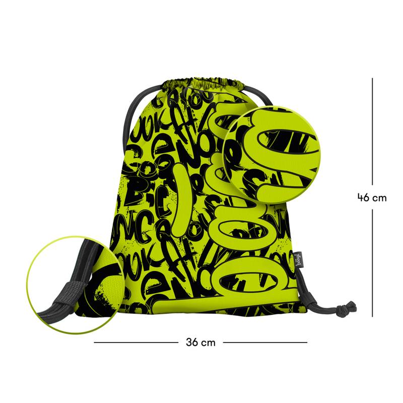 BAAGL SADA 3 Core Lime: batoh, peračník, vrecko BAAGL SADA 3 Core Lime: batoh, peračník, vrecko