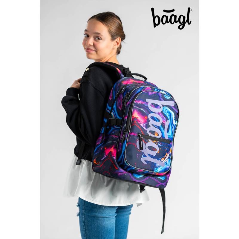 BAAGL SADA 3 Core Marble: batoh, peračník, vrecko BAAGL SADA 3 Core Marble: batoh, peračník, vrecko