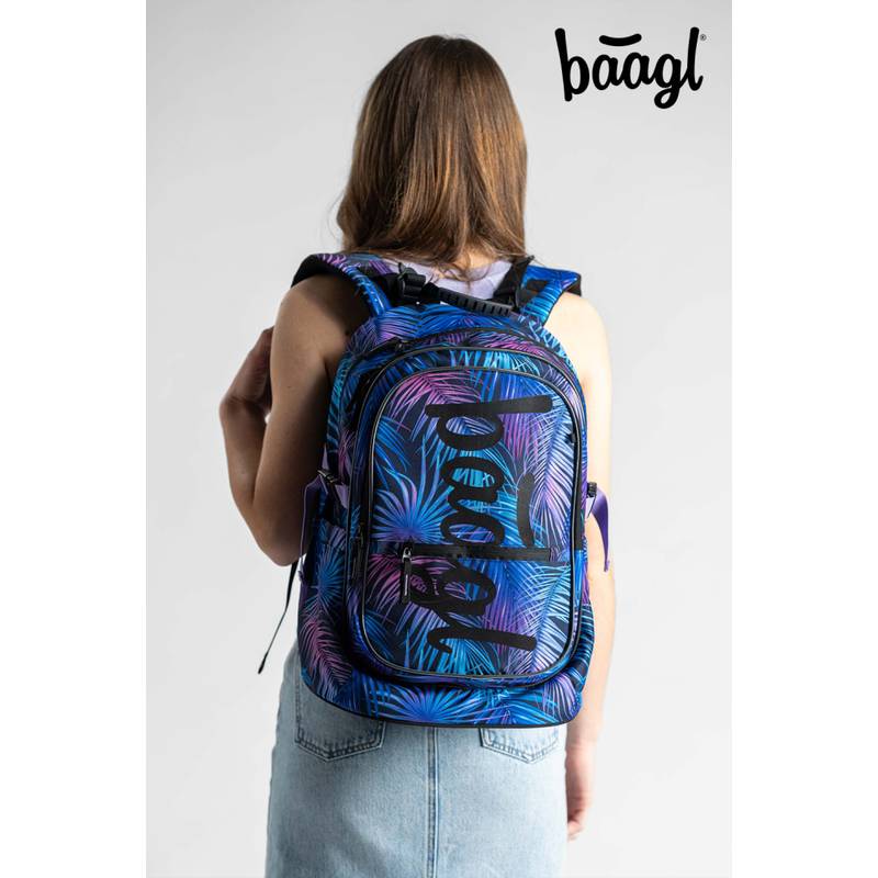 BAAGL SADA 3 Core Palm: batoh, peračník, vrecko BAAGL SADA 3 Core Palm: batoh, peračník, vrecko