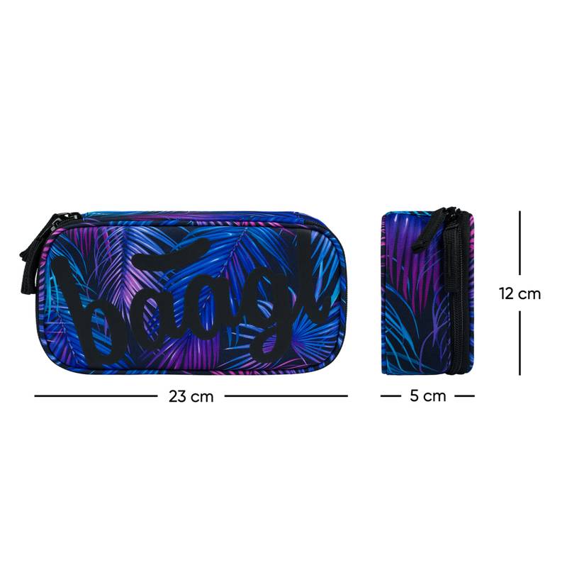 BAAGL SADA 3 Core Palm: batoh, peračník, vrecko BAAGL SADA 3 Core Palm: batoh, peračník, vrecko