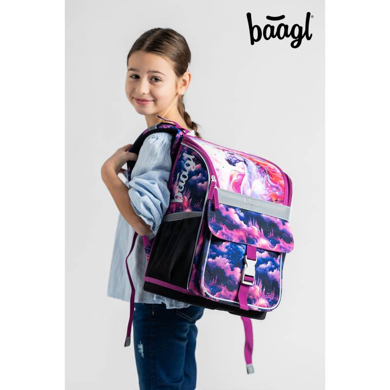 BAAGL 5 SET Zippy Jednorožec Království: aktovka, penál, sáček, desky, box BAAGL 5 SET Zippy Jednorožec Království: aktovka, penál, sáček, desky, box