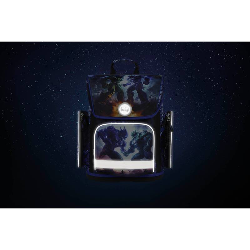 BAAGL 5 SET Ergo Roboti: aktovka, penál, sáček, desky, box BAAGL 5 SET Ergo Roboti: aktovka, penál, sáček, desky, box