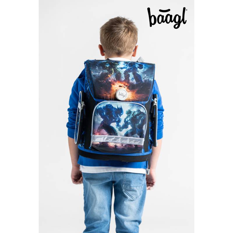 BAAGL 5 SET Ergo Roboti: aktovka, penál, sáček, desky, box BAAGL 5 SET Ergo Roboti: aktovka, penál, sáček, desky, box