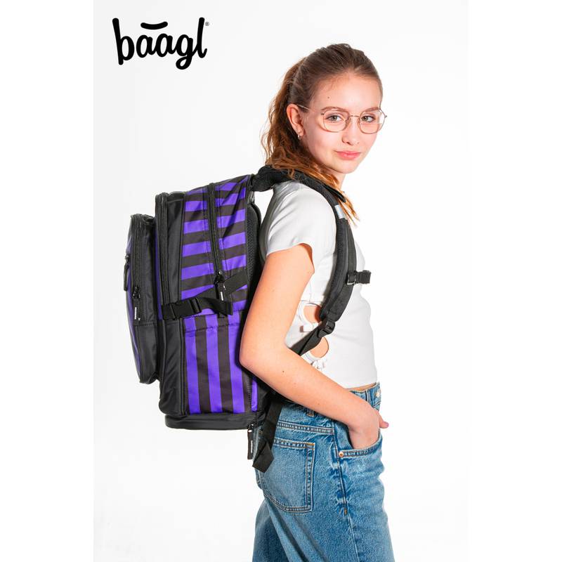 BAAGL SADA 3 Cubic Wednesday: batoh, peračník, vrecko BAAGL SADA 3 Cubic Wednesday: batoh, peračník, vrecko