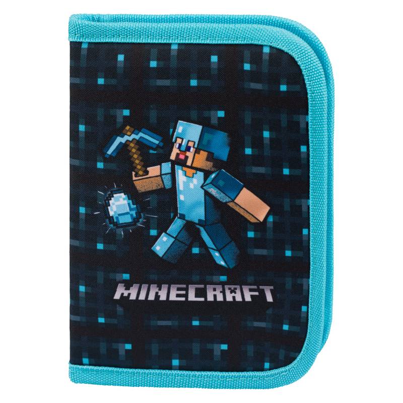 BAAGL SADA 3 Ergo Minecraft Blue Axe: aktovka, peračník, vrecko BAAGL SADA 3 Ergo Minecraft Blue Axe: aktovka, peračník, vrecko