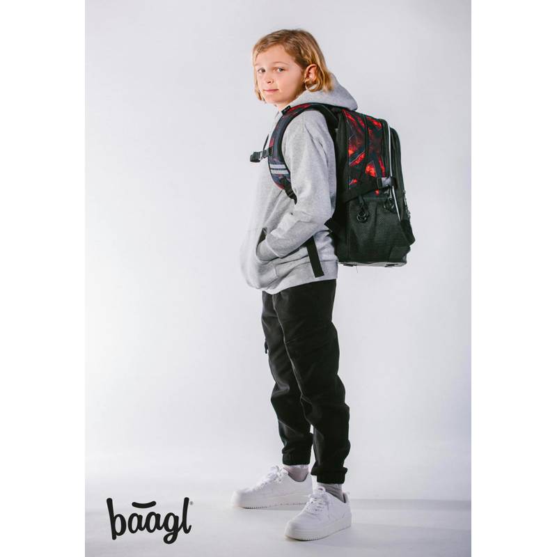BAAGL Školní batoh Core Láva BAAGL Školní batoh Core Láva