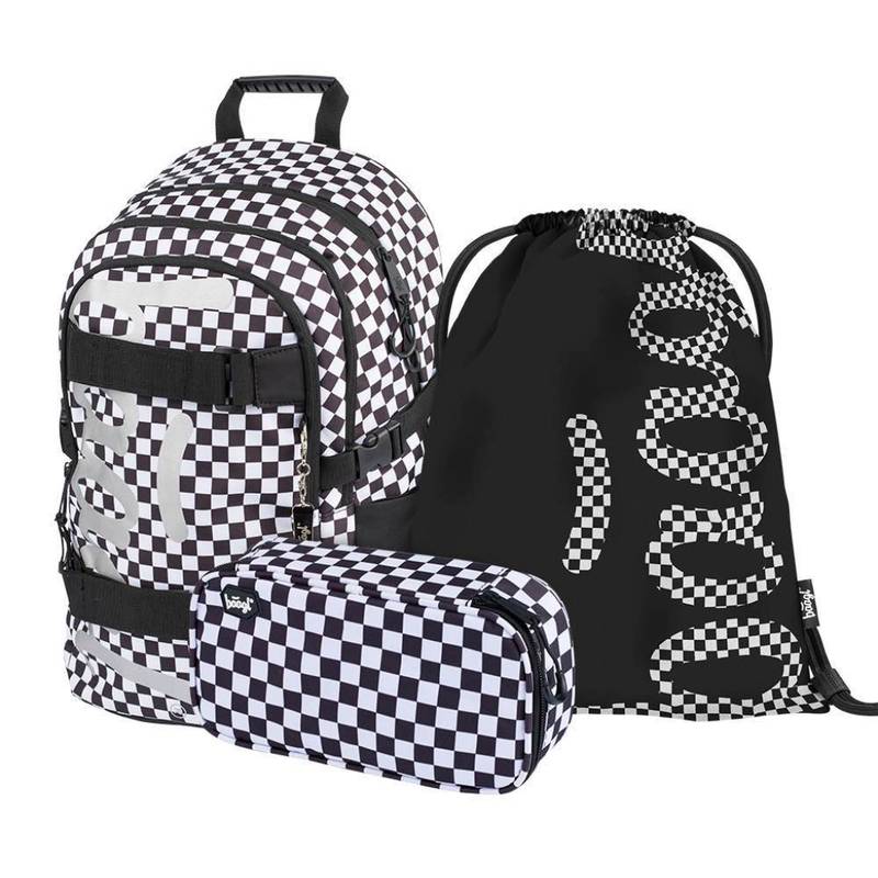 BAAGL SET 3 Skate Ska: batoh, peračník, sáček BAAGL SET 3 Skate Ska: batoh, peračník, sáček