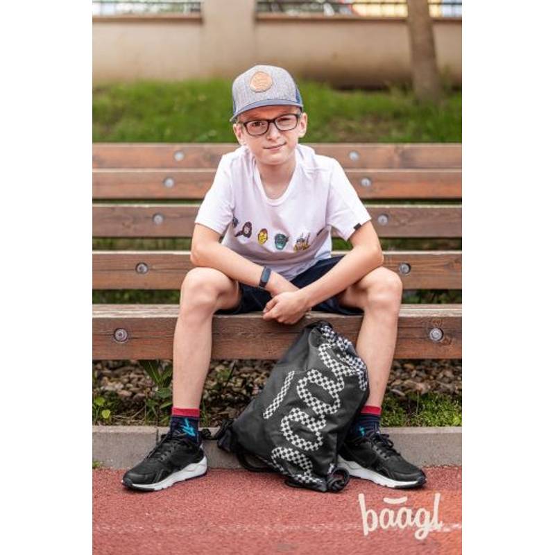 BAAGL SET 3 Skate Ska: batoh, peračník, sáček BAAGL SET 3 Skate Ska: batoh, peračník, sáček