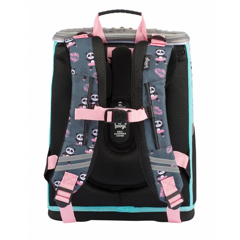 BAAGL SET 3 Zippy Panda: aktovka, peračník, sáček BAAGL SET 3 Zippy Panda: aktovka, peračník, sáček