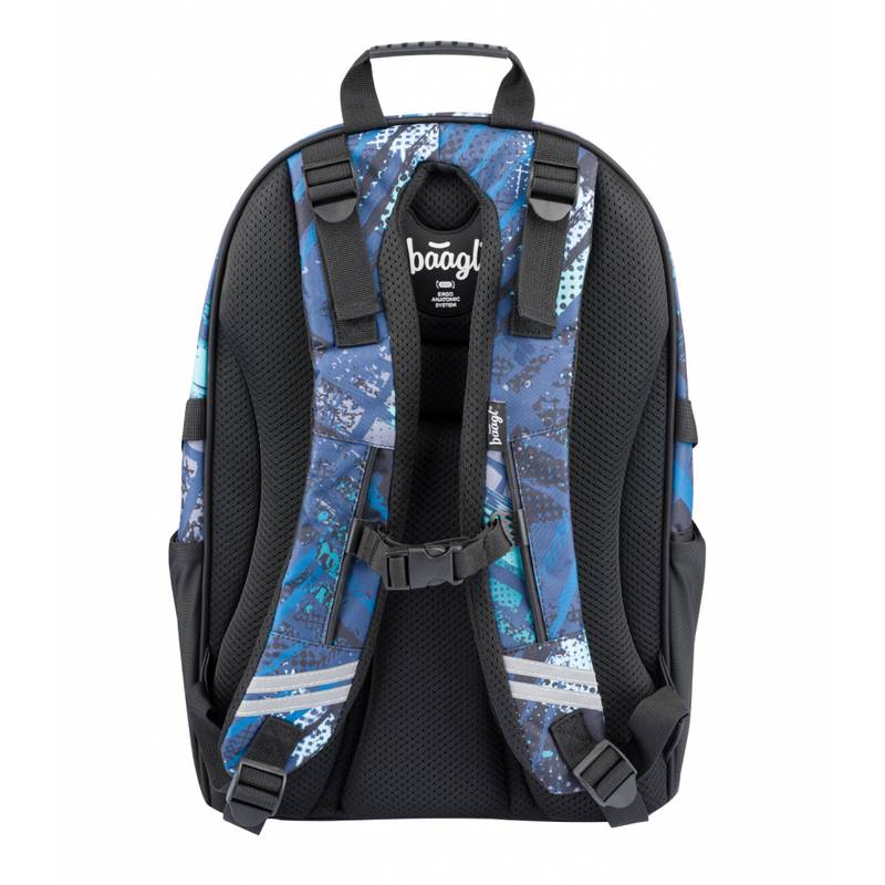 BAAGL SET 3 Skate Struktury: batoh, peračník, sáček BAAGL SET 3 Skate Struktury: batoh, peračník, sáček