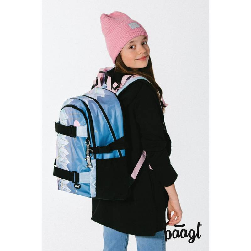 BAAGL SET 3 Skate Moon: batoh, peračník, sáček BAAGL SET 3 Skate Moon: batoh, peračník, sáček