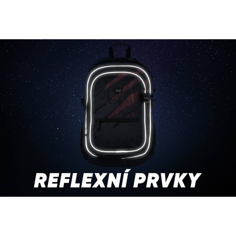 BAAGL SET 3 Core Láva: batoh, peračník, sáček BAAGL SET 3 Core Láva: batoh, peračník, sáček