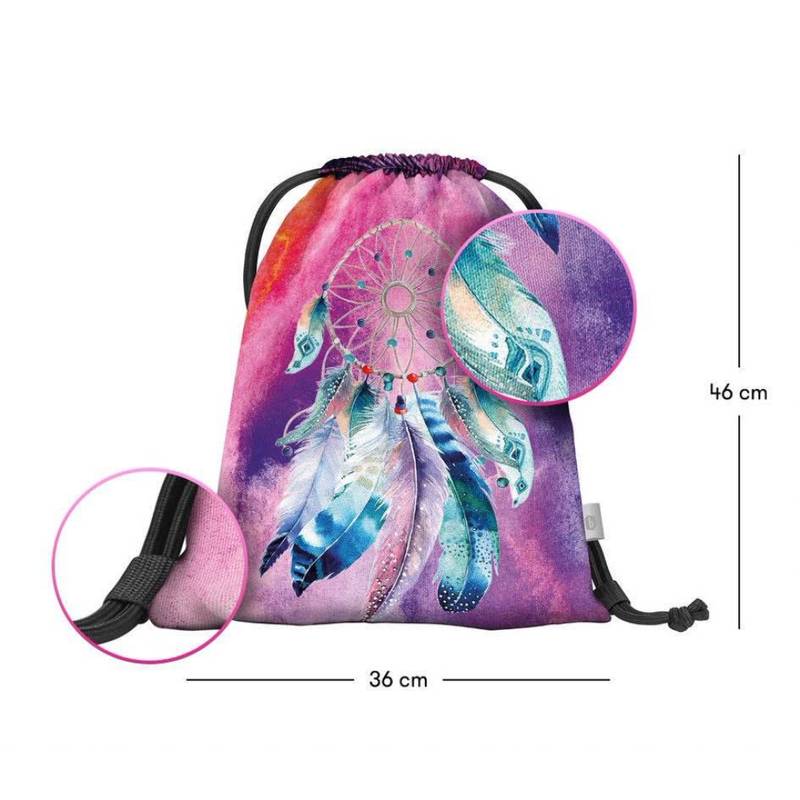 BAAGL SET 3 Core Lapač snů: batoh, peračník a sáček BAAGL SET 3 Core Lapač snů: batoh, peračník a sáček