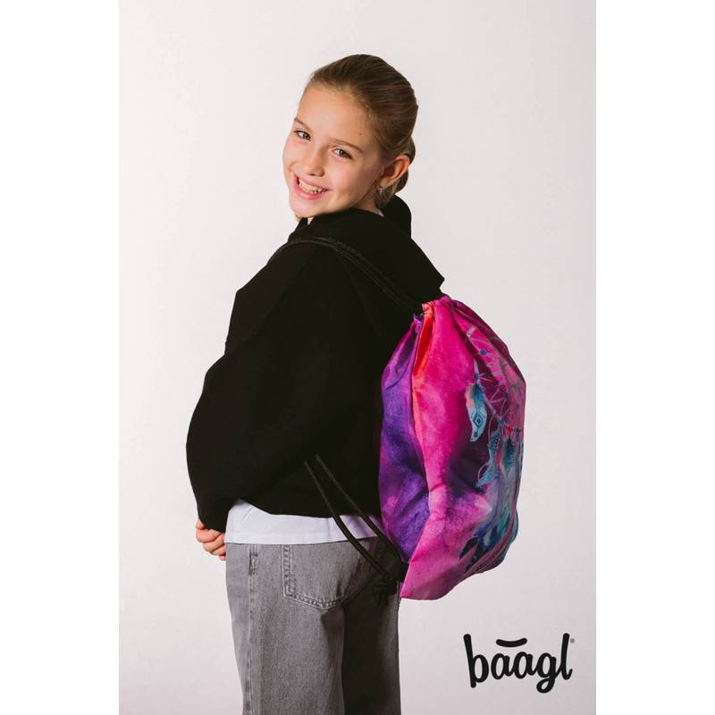 BAAGL SET 3 Core Lapač snů: batoh, peračník a sáček BAAGL SET 3 Core Lapač snů: batoh, peračník a sáček
