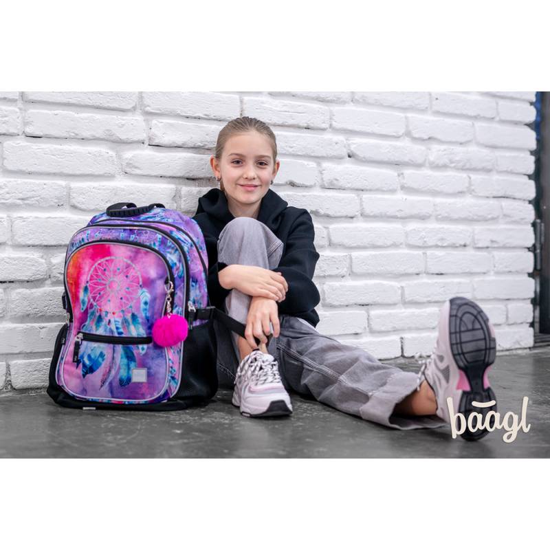 BAAGL SET 3 Core Lapač snů: batoh, peračník a sáček BAAGL SET 3 Core Lapač snů: batoh, peračník a sáček